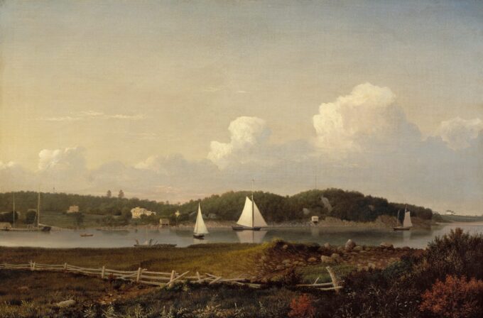 Anse d'eau douce de Dolliver's Neck, Gloucester - Fitz Henry Lane - Reproductions de tableaux et peintures haut de gamme