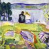 Printemps (Amoureux sur le rivage) - Edvard Munch - Reproductions de tableaux et peintures haut de gamme