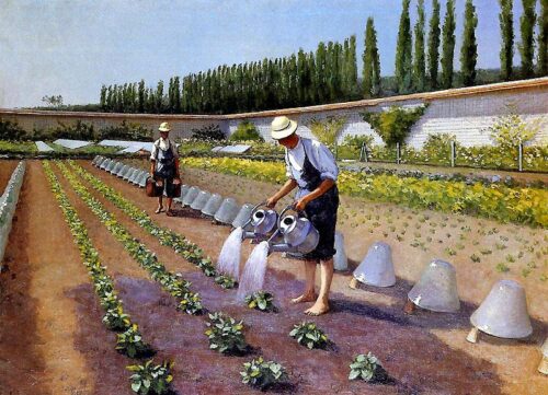 Les jardiniers - Caillebotte - Reproductions de tableaux et peintures haut de gamme