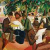 Restaurant du jardin - August Macke - Reproductions de tableaux et peintures haut de gamme