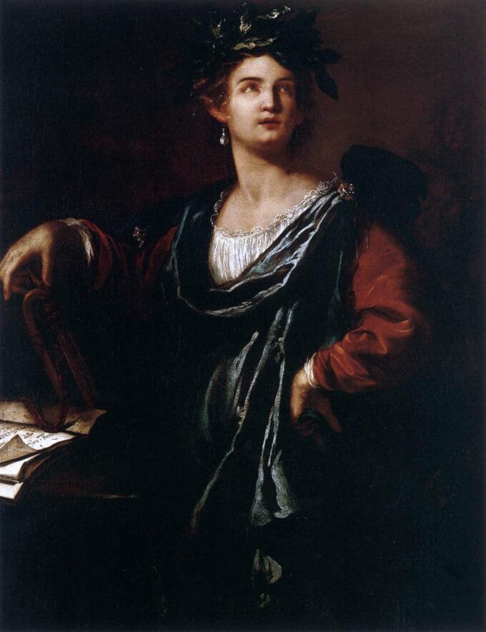 Clio, la muse de l'histoire - Artemisia Gentileschi - Reproductions de tableaux et peintures haut de gamme