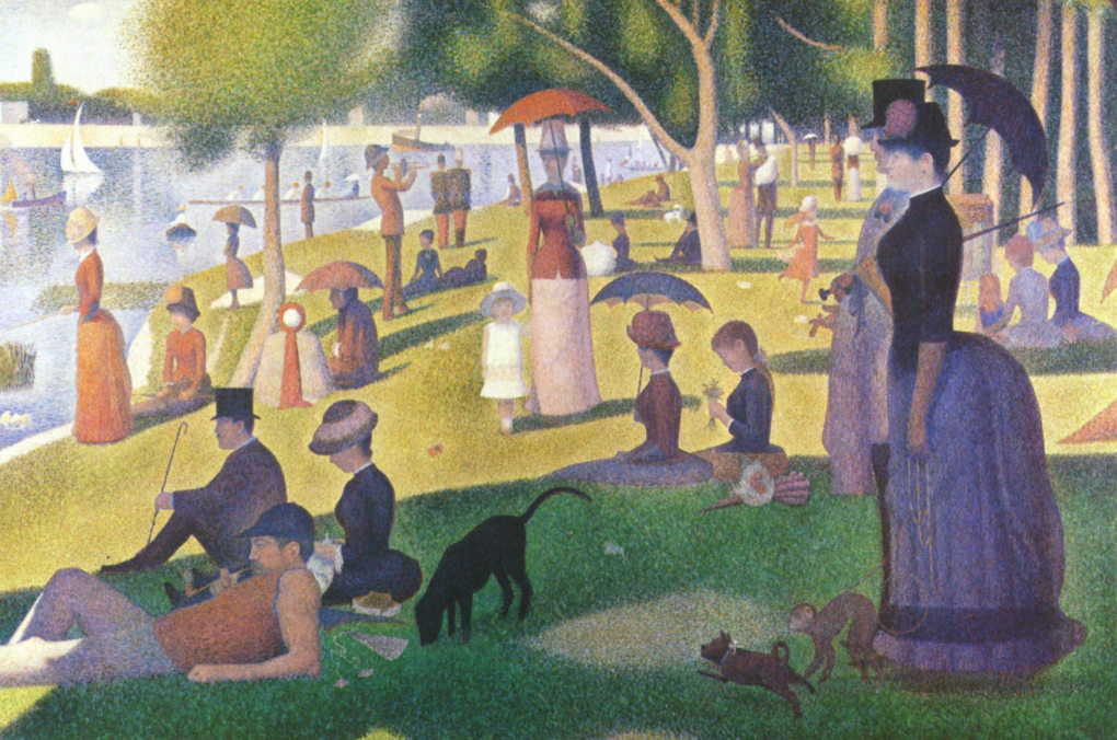 Un dimanche après-midi à l'île de la Grande Jatte - Georges Seurat - Reproductions de tableaux et peintures haut de gamme