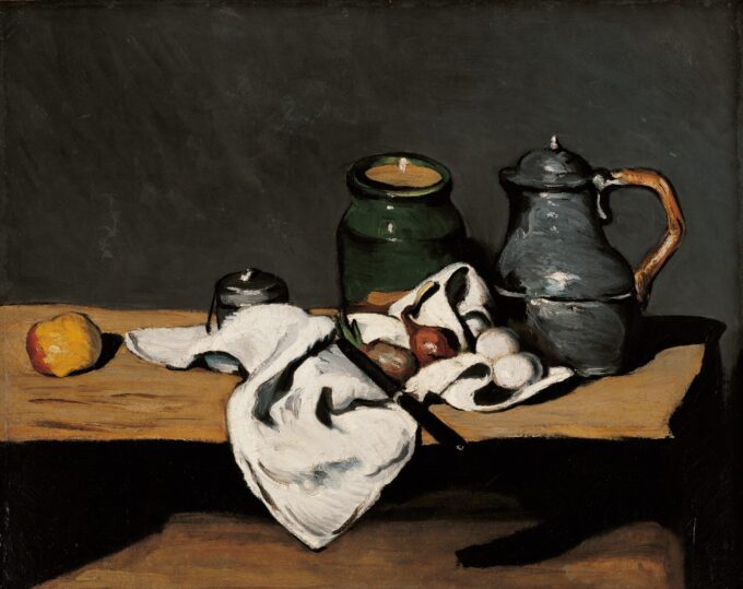 Still Life with a Kettle - Paul Cézanne Oil Painting Reproduction