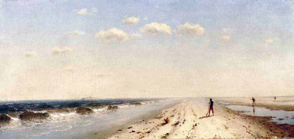 Plage de l'île de feu - Sanford Robinson Gifford - Reproductions de tableaux et peintures haut de gamme