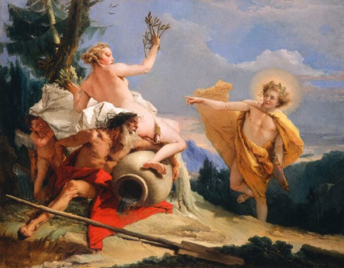 Apollo pursuing Daphne - Giambattista Tiepolo