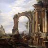 Capriccio de ruines classiques, 1730 - Giovanni Paolo Panini - Reproductions de tableaux et peintures haut de gamme