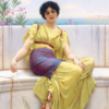 Oisiveté - John William Godward - Reproductions de tableaux et peintures haut de gamme