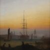 Le Port de Greifswald - Caspar David Friedrich - Reproductions de tableaux et peintures haut de gamme