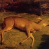 Biche morte - Gustave Courbet - Reproductions de tableaux et peintures haut de gamme