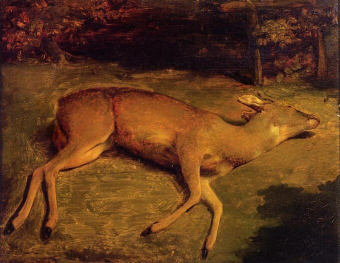 Biche morte - Gustave Courbet - Reproductions de tableaux et peintures haut de gamme