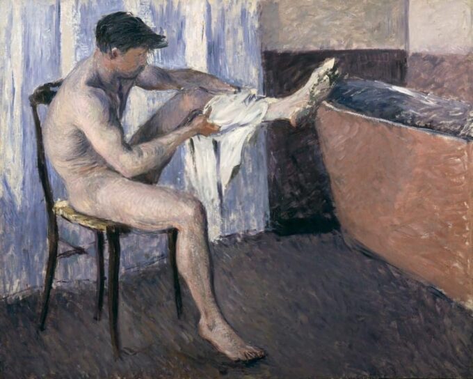 Man Drying His Leg - Caillebotte