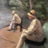 Pecheurs sur les bords de l'yerres - Caillebotte - Reproductions de tableaux et peintures haut de gamme