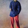 Un soldat - Caillebotte - Reproductions de tableaux et peintures haut de gamme