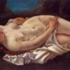 Femme allongée - Gustave Courbet - Reproductions de tableaux et peintures haut de gamme