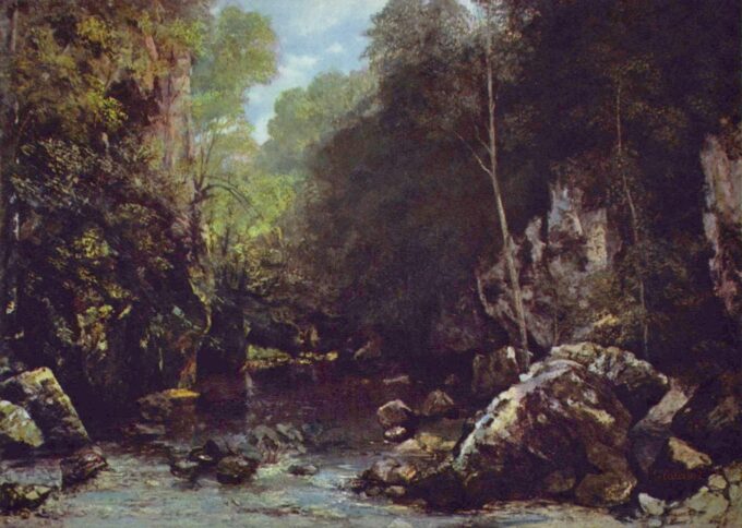 The Stream of the Black Well - Gustave Courbet