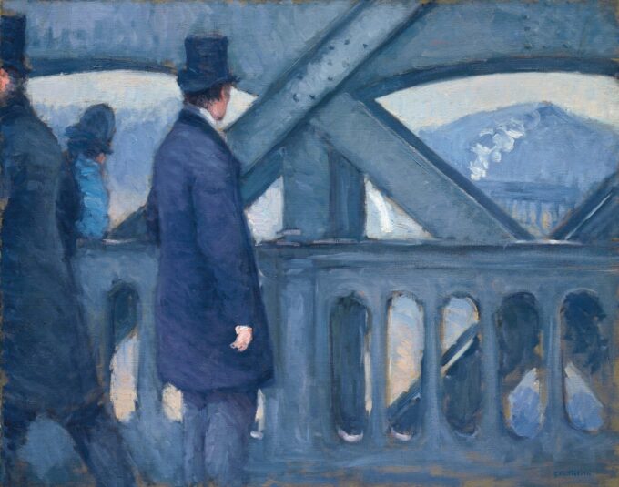 Sur le pont de l'Europe - Caillebotte - Reproductions de tableaux et peintures haut de gamme