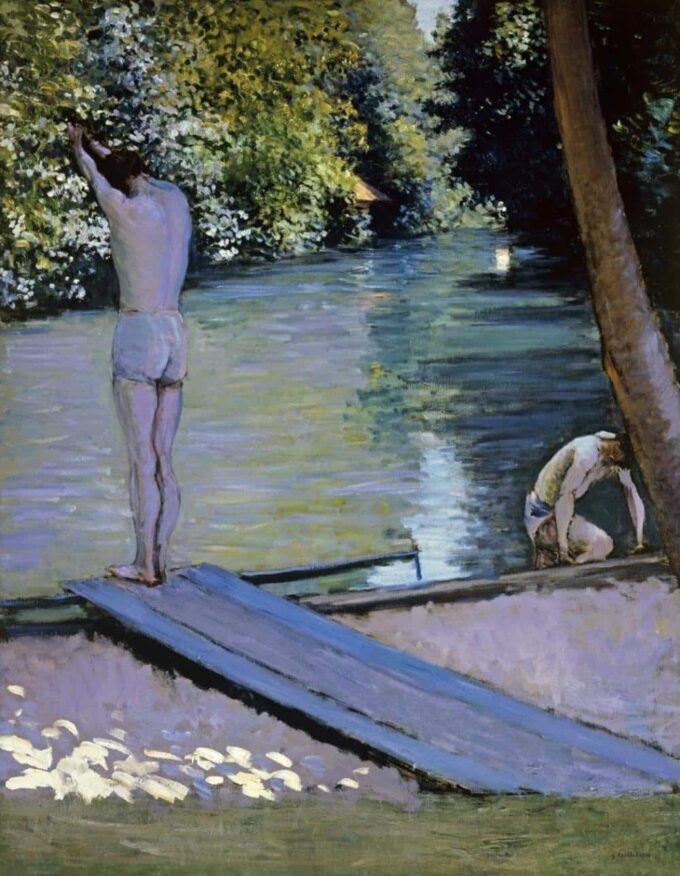 Baths on the Banks of the Yerres River - Caillebotte