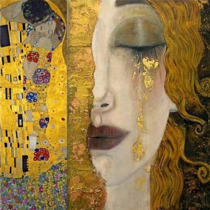 The Golden Tears - Gustav Klimt (personalized)