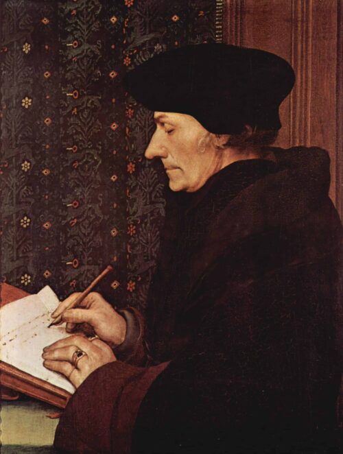 Erasmus - Hans Holbein le Jeune - Reproductions de tableaux et peintures haut de gamme