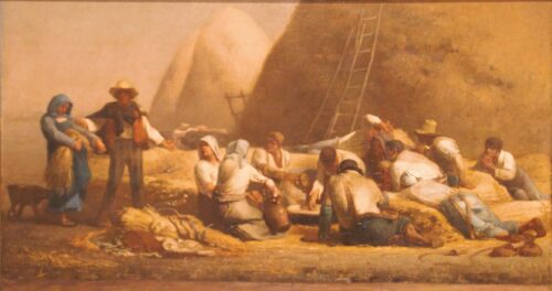 Repos des moissonneurs - Jean-François Millet - Reproductions de tableaux et peintures haut de gamme