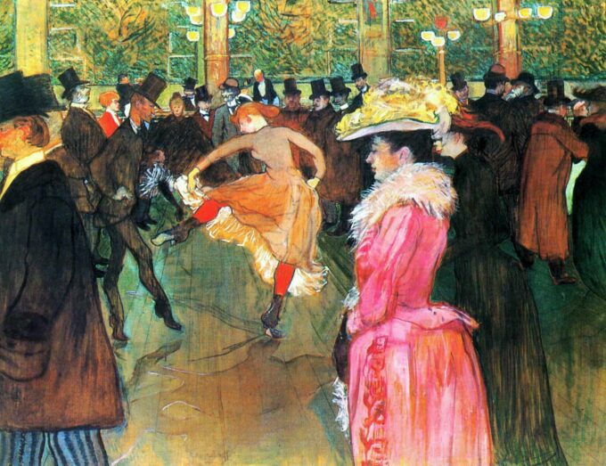 The Dance at the Moulin Rouge - Toulouse Lautrec