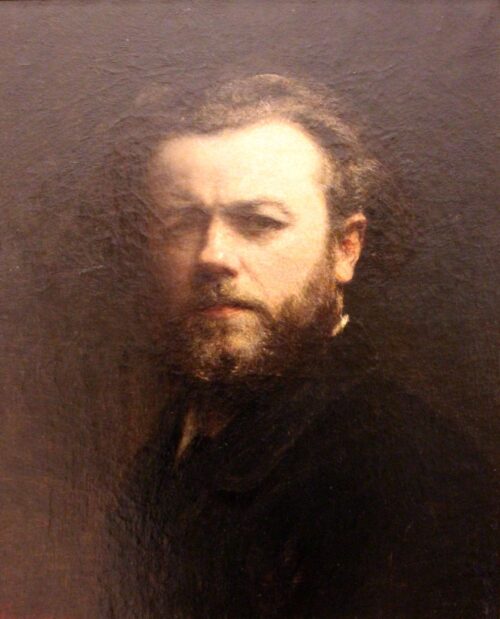 Autoportrait, Corridor de Vasari, Florence - Henri Fantin-Latour - Reproductions de tableaux et peintures haut de gamme