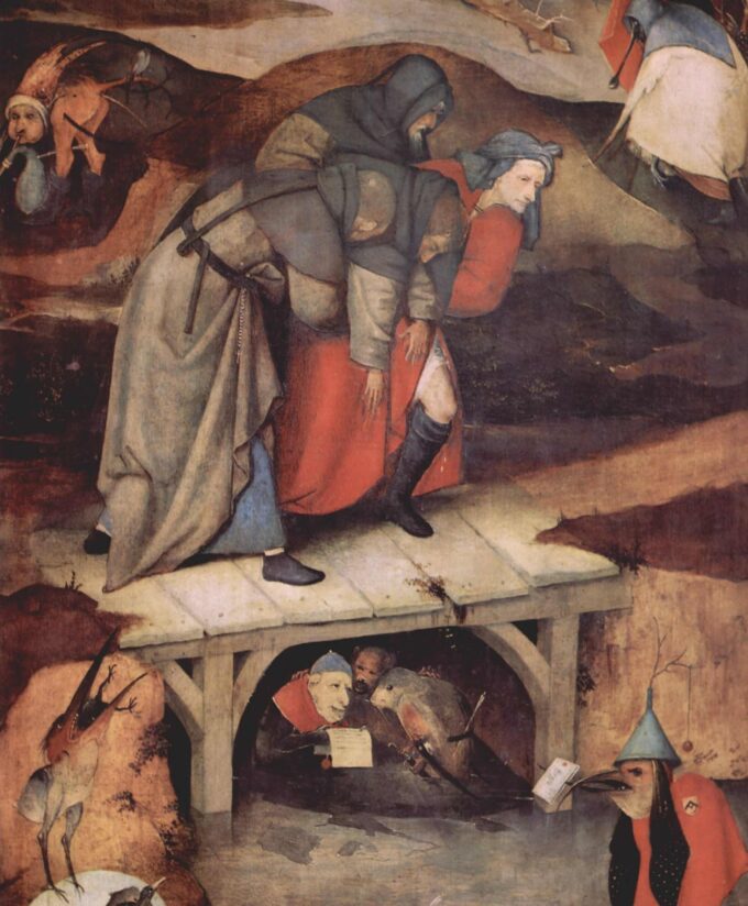 Detail of the triptych of The Temptation of Saint Anthony, circa 1501 - Hieronymus Bosch