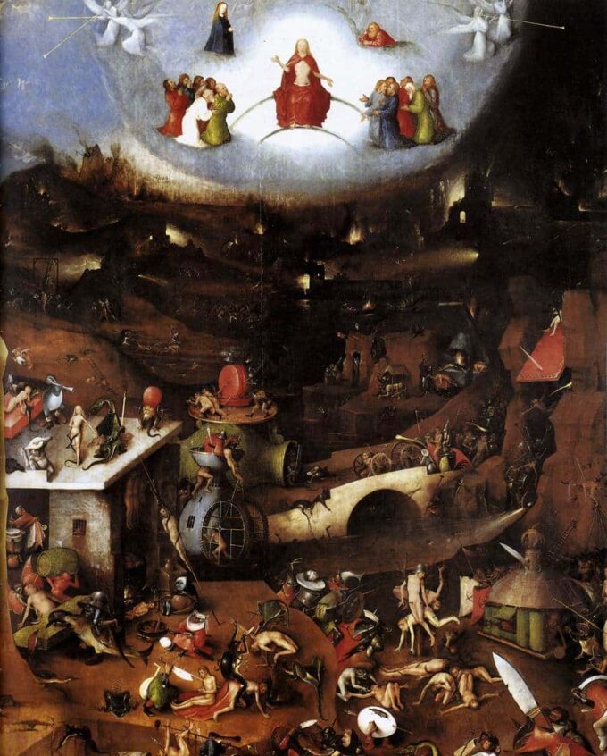 The center of the Last Judgment - Jérôme Bosch