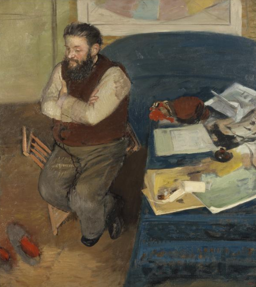 The art critic Diego Martelli - Edgar Degas