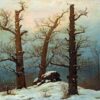 Huenengrab dans la neige - Caspar David Friedrich - Reproductions de tableaux et peintures haut de gamme