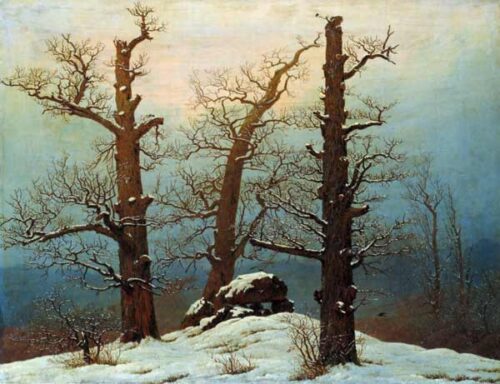 Huenengrab dans la neige - Caspar David Friedrich - Reproductions de tableaux et peintures haut de gamme