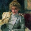 La femme blonde (portrait de Tevashova) - Ilya Repin - Reproductions de tableaux et peintures haut de gamme