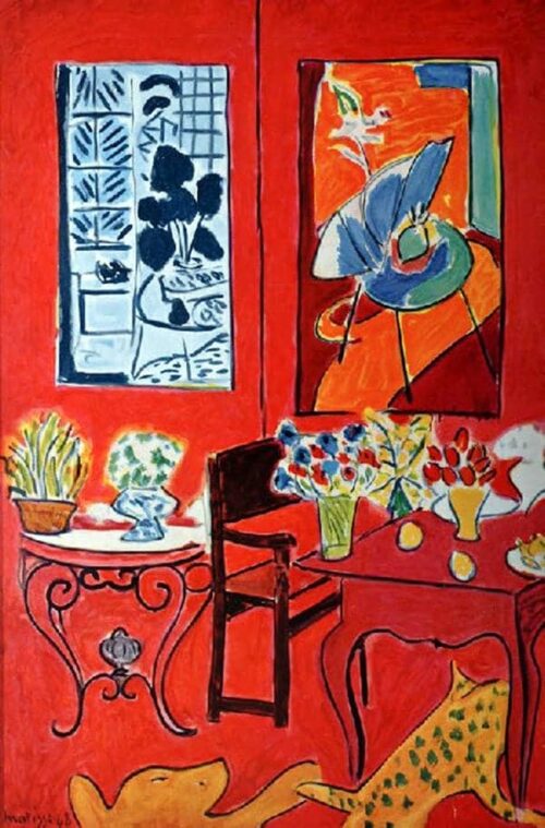 Grand intérieur rouge - Matisse - Reproductions de tableaux et peintures haut de gamme