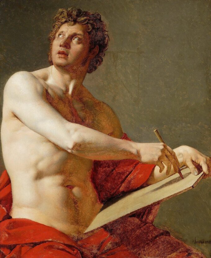 Academic Study of a Nude Man - Jean-Auguste-Dominique Ingres