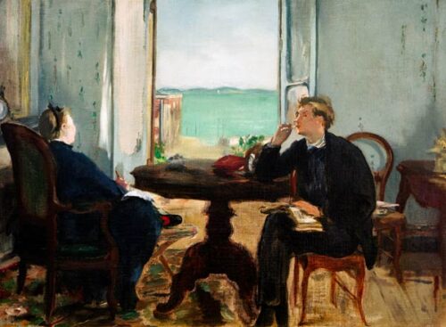 Intérieur à Arcachon - Edouard Manet - Reproductions de tableaux et peintures haut de gamme