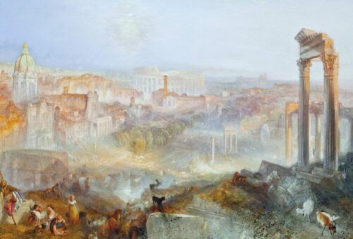 Rome Moderne Campo Vaccino - William Turner - Reproductions de tableaux et peintures haut de gamme