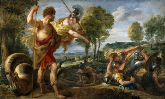 Cadmus sowing the dragon's teeth - Peter Paul Rubens