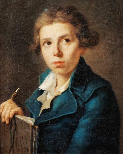 Portrait of Jacques-Louis David (1748-1825) in his youth - Jacques-Louis David