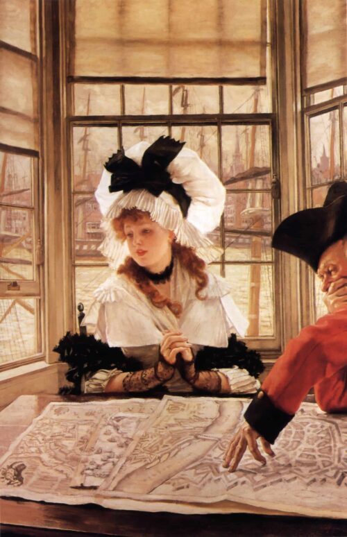 L'histoire ennuyeuse - James Tissot - Reproductions de tableaux et peintures haut de gamme