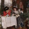 Un Dejeuner - James Tissot - Reproductions de tableaux et peintures haut de gamme