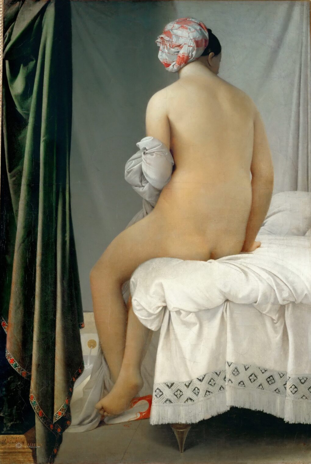 Le baigneur - Jean-Auguste-Dominique Ingres - Reproductions de tableaux et peintures haut de gamme