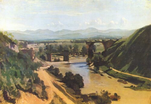 Le pont de Narni - Camille Corot - Reproductions de tableaux et peintures haut de gamme