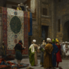 Marchand de tapis au Caire - Jean-Léon Gérôme - Reproductions de tableaux et peintures haut de gamme