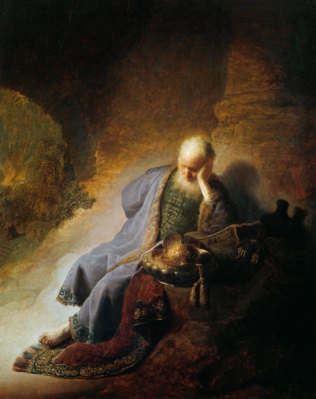 Painting of Jeremiah 1630 - Rembrandt van Rijn