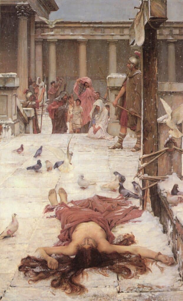 Saint Eulalia - John William Waterhouse - Reproductions de tableaux et peintures haut de gamme