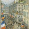 Quatorze juillet, rue Daunou, 1910 - Childe Hassam - Reproductions de tableaux et peintures haut de gamme