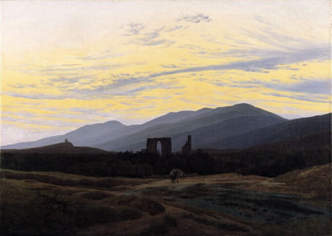 Ruins of Eldena in the Giant Mountains - Caspar David Friedrich