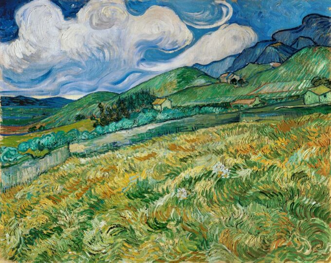 Mountain Landscape behind Saint-Paul Hospital - Van Gogh