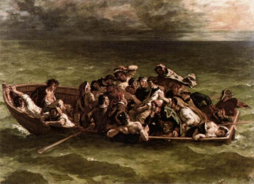 Le Naufrage de don Juan - Eugène Delacroix - Reproductions de tableaux et peintures haut de gamme