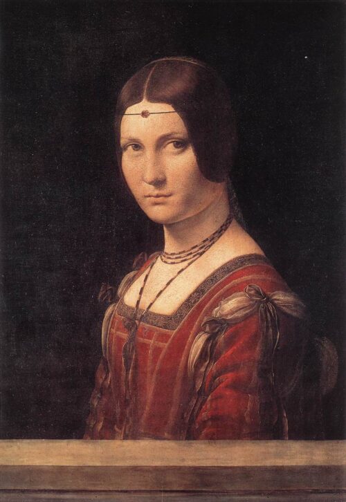 La Belle Ferronnière - Léonard de Vinci - Reproductions de tableaux et peintures haut de gamme